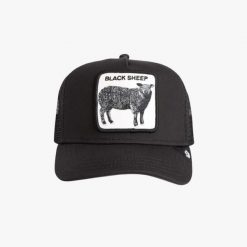 Czapka Goorin Bros Black Sheep Total Black. Czarne czapki męskie Goorin Bros, bez wzorów. Za 190.35 zł.