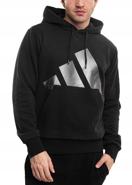 Bluza męska adidas Holiday 3S Hoodie. Czarne bluzy z kapturem męskie Adidas, m, z bawełny. Za 215.99 zł.