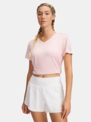 Under Armour Koszulka funkcyjna w kolorze jasnoróżowym rozmiar: M. Różowe bluzki sportowe damskie Under Armour, m, bez wzorów, z materiału, bez ramiączek. Za 86.99 zł.