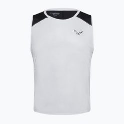 Koszulka do biegania męska DYNAFIT Sky Tank. Białe t-shirty sportowe męskie Dynafit, na lato, m, z materiału, bez ramiączek, do biegania. Za 197.30 zł.
