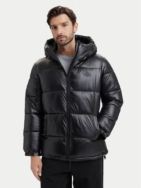 Kappa Kurtka zimowa 36226UW Czarny Comfort Fit. Czarne kurtki męskie Kappa, na zimę, m, bez wzorów, z syntetyku, bez kaptura. Za 349.99 zł.