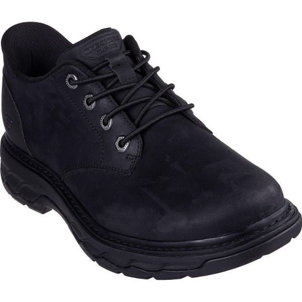 Buty sportowe męskie Skechers Lockett Gustav. Czarne buty sportowe na co dzień męskie Skechers, z materiału, bez zapięcia, trekkingowe. Za 490.00 zł.