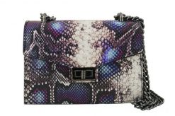 Listonoszka skórzana BARBERINI'S fioletowa 970-40. Fioletowe shopper bag damskie Barberinis, bez wzorów, ze skóry, bez dodatków. Za 269.99 zł.