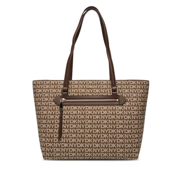 Torebka DKNY. Brązowe torebki klasyczne damskie DKNY, bez wzorów, bez dodatków. Za 539.99 zł.