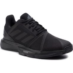 Buty adidas - CourtJam Bounce M EE4319 Cblack/Cblack/Carbon. Czarne buty sportowe na co dzień męskie Adidas, z materiału, bez zapięcia, tenisowe. Za 329.00 zł.