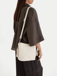 Lasocki Torebka CEO-LSK-X-007-09 Écru. Torebki klasyczne damskie Lasocki, bez wzorów, z materiału, bez dodatków. Za 169.99 zł.