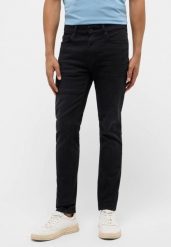 Męskie Spodnie jeansowe Mustang Style Frisco Skinny Denim Black 1015855 4000 901. Czarne spodnie materiałowe męskie Mustang, bez wzorów, z denimu. Za 219.99 zł.