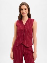 Msch Copenhagen Damowa kamizelka z lnu Kobiety len czerwony, M. Czerwone kamizelki damskie MSCH Copenhagen, m, ze lnu. Za 449.95 zł.
