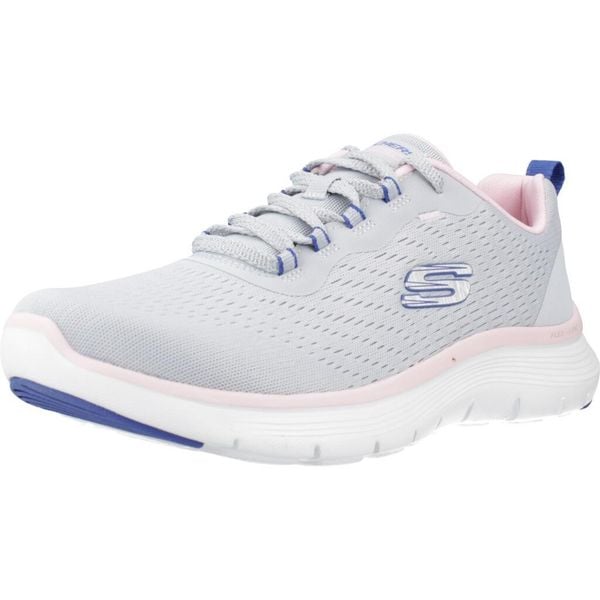 Kapcie SKECHERS FLEX APPEAL 5.0 Szary. Szare kapcie damskie Skechers, z materiału. Za 405.00 zł.