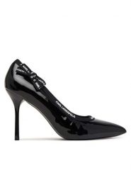 KARL LAGERFELD Szpilki KL30908R Czarny. Czarne szpilki Karl Lagerfeld, bez wzorów, ze skóry, bez obcasa. Za 749.99 zł.