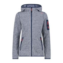 Bluza damska turystyczna CMP 3H19826. Białe bluzy z kapturem damskie CMP, na zimę, l, z materiału. Za 149.99 zł.