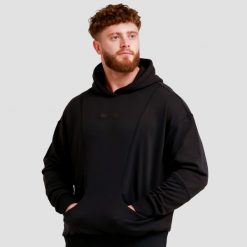 Bluza męska fitness z kapturem czarna Unity. Czarne bluzy sportowe męskie GYMBEAM, bez wzorów, z bawełny, klasyczne, bez kołnierzyka, bez ramiączek. Za 122.90 zł.