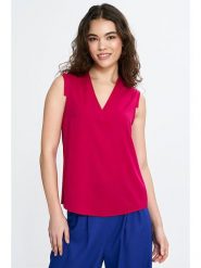 Nife Bluzka w kolorze różowym rozmiar: 42. Różowe bluzki damskie Nife, bez wzorów, z wiskozy, bez kołnierzyka, bez ramiączek. Za 125.85 zł.