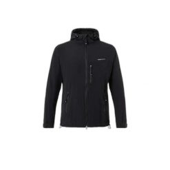 Kurtka turystyczna z kapturem super.natural Alpine Active. Czarne kurtki męskie Super.natural, na zimę, l, bez wzorów, z wełny, z kapturem. Za 599.30 zł.