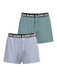 Bjorn_borg Woven Boxer 2 szt. COTTON STRETCH – MULTIPACK 1. Bokserki męskie Björn Borg, bez wzorów, z bawełny. Za 249.50 zł.
