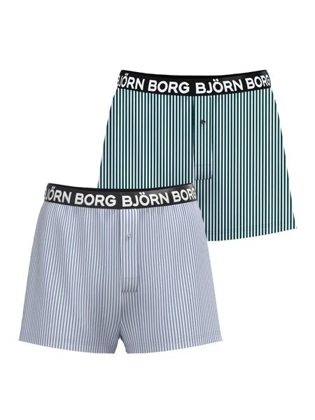 Bjorn_borg Woven Boxer 2 szt. COTTON STRETCH – MULTIPACK 1. Bokserki męskie Björn Borg, bez wzorów, z bawełny. Za 249.50 zł.