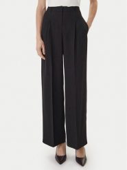 BOSS Spodnie materiałowe Tiana4 50554101 Czarny Relaxed Fit. Czarne spodnie materiałowe damskie Boss, bez wzorów, z materiału. Za 1,089.00 zł.