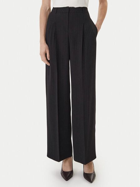 BOSS Spodnie materiałowe Tiana4 50554101 Czarny Relaxed Fit. Czarne spodnie materiałowe damskie Boss, bez wzorów, z materiału. Za 1,089.00 zł.