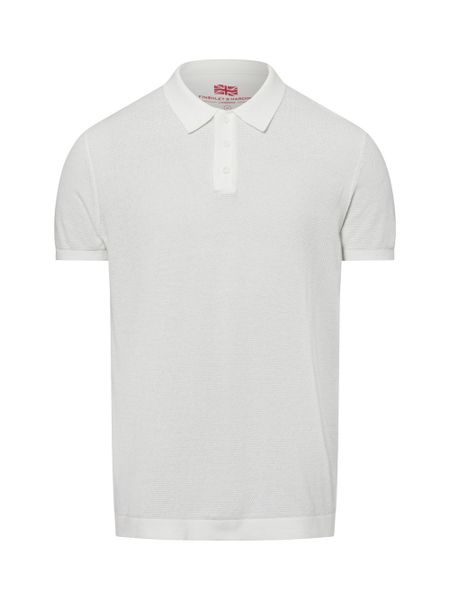 Finshley & Harding London koszulka polo Mężczyźni Bawełna biały, S. Białe koszulki polo męskie Finshley & Harding London, m, bez wzorów, z bawełny, bez ramiączek. Za 179.95 zł.