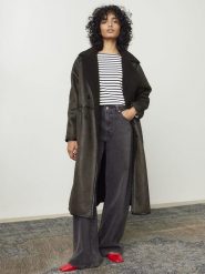 Levi's Dżinsy - Straight fit - w kolorze antracytowym rozmiar: W29/L31. Czarne jeansy damskie Levi's, z podwyższonym stanem. Za 254.95 zł.