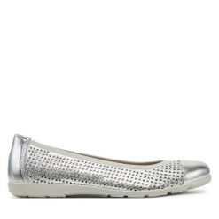 Baleriny Caprice. Szare baleriny damskie Caprice, bez wzorów, bez obcasa. Za 169.99 zł.