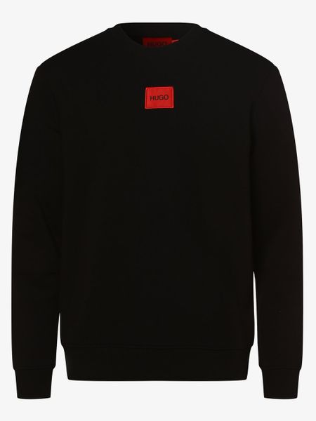 HUGO bluza nierozpinana Mężczyźni Bawełna czarny, M. Czarne bluzy bez kaptura męskie Hugo, m, z bawełny. Za 399.95 zł.