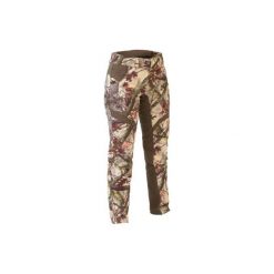 Spodnie myśliwskie 500 camo damskie. Brązowe spodnie sportowe damskie SOLOGNAC, z bawełny. Za 169.99 zł.