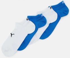Skarpety Puma Sport Light Sneaker 4-pak Ecom Niebiesko-biały Niebieski 39-42. Białe skarpetki damskie Puma, bez wzorów, z bawełny. Za 59.54 zł.