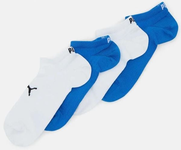 Skarpety Puma Sport Light Sneaker 4-pak Ecom Niebiesko-biały Niebieski 39-42. Niebieskie skarpetki damskie Puma, bez wzorów, z bawełny. Za 59.54 zł.