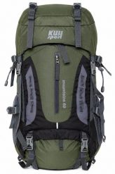 Plecak Mountains 60 L na bardziej wymagające wędrówki w kolorzem. Zielone plecaki męskie KUBISPORT, bez wzorów. Za 241.00 zł.