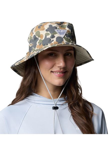 Columbia Kapelusz "Wild Cast" w kolorze oliwkowo-czarno-jasnobrązowym rozmiar: onesize. Brązowe kapelusze damskie Columbia, bez wzorów, z materiału. Za 123.25 zł.