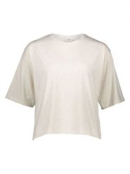 JDY Koszulka "Kallas" w kolorze kremowym rozmiar: S. Brązowe bluzki damskie JDY, s, bez wzorów, bez kołnierzyka. Za 52.17 zł.