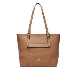 Torebka Beverly Hills Polo Club. Brązowe torebki klasyczne damskie Beverly Hills Polo Club, bez wzorów, bez dodatków. Za 249.99 zł.