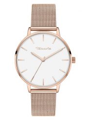 Tamaris Zegarek kwarcowy w kolorze różowozłotym rozmiar: onesize. Czerwone, analogowe zegarki damskie Tamaris, metalowe. Za 173.99 zł.