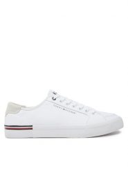 Tommy Hilfiger Tenisówki Core Corporate Vulc Canvas FM0FM05398 Biały. Białe trampki i tenisówki męskie Tommy Hilfiger, bez wzorów, z materiału, bez zapięcia. Za 209.99 zł.