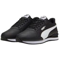 Męskie Skórzane Buty Sportowe ST Runner V4. Białe buty trekkingowe męskie Puma, bez zapięcia, trekkingowe. Za 326.99 zł.