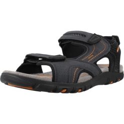 Sandały GEOX 0EKBC UOMO SANDAL STRADA Niebieski. Niebieskie sandały męskie Geox, z syntetyku, bez zapięcia. Za 317.99 zł.