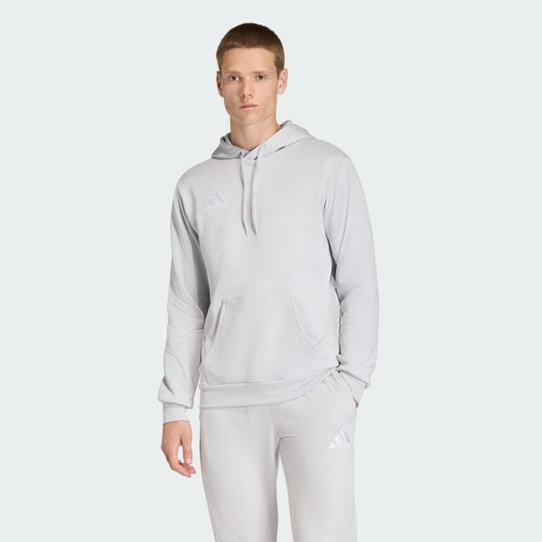 Bluza z kapturem Entrada26. Białe bluzy sportowe męskie Adidas, l, z bawełny. Za 199.00 zł.