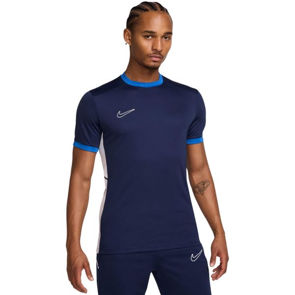 Koszulka męska Nike Dri-FIT Academy SS Top. Niebieskie t-shirty sportowe męskie Nike, m, z poliesteru, bez ramiączek, do piłki nożnej, dri-fit (nike). Za 76.99 zł.