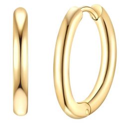 EASTSIDE Kobiety Kolczyki Stal nierdzewna Żółte złoto Kolczyki koła 1 ct Damski. Żółte kolczyki damskie Eastside, pozłacane. Za 139.99 zł.