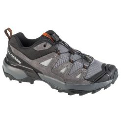 Buty Salomon X Ultra 360 Ltr L47571700 szare. Szare buty trekkingowe męskie ze skóry, bez zapięcia. Za 651.90 zł.