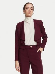 Rinascimento Marynarka CFC0130335003 Bordowy Regular Fit. Czerwone marynarki i żakiety damskie RINASCIMENTO, m, bez wzorów, z syntetyku. Za 566.99 zł.