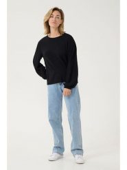Cream Sweter "Dela" w kolorze czarnym rozmiar: M. Czarne swetry klasyczne damskie Cream, m, z wiskozy, bez kołnierzyka. Za 100.99 zł.