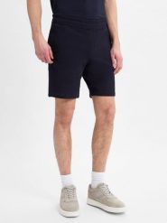 GUESS szorty dresowe o wąskim kroju Mężczyźni niebieski, 34. Niebieskie szorty męskie Guess, z bawełny, bez kołnierzyka. Za 139.95 zł.