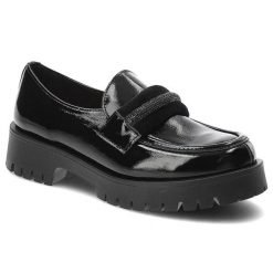 Czarne Półbuty Lemar Eleganckie Skórzane Buty. Czarne półbuty damskie Lemar, bez wzorów, ze skóry, biznesowe, bez obcasa. Za 359.00 zł.