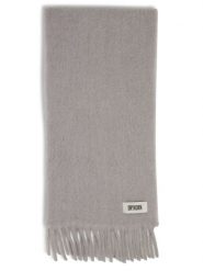 Drykorn szalik z wykończeniem z alpaki - Kasay Kobiety szary, ONE SIZE. Szare szaliki i kominy damskie Drykorn, z aplikacjami, z wełny. Za 649.95 zł.