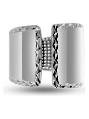 Eclat d'Argent Srebrny pierścionek rozmiar: 50. Szare pierścionki damskie Eclat d'Argent, srebrne. Za 65.99 zł.