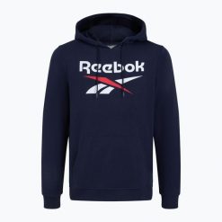 Bluza Reebok Identity Big Logo Fleece Hoodie. Niebieskie bluzy bez kaptura męskie REEBOK FITNESS, m. Za 189.99 zł.