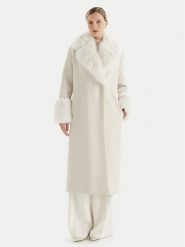 TWINSET Płaszcz zimowy 252TT2040 Écru Regular Fit. Płaszcze damskie Twinset, na zimę, bez wzorów. Za 1,629.00 zł.
