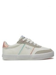 Pepe Jeans Sneakersy Kenton Origin G PGS30602 Biały. Białe buty sportowe dziewczęce Pepe Jeans, z jeansu. Za 199.99 zł.